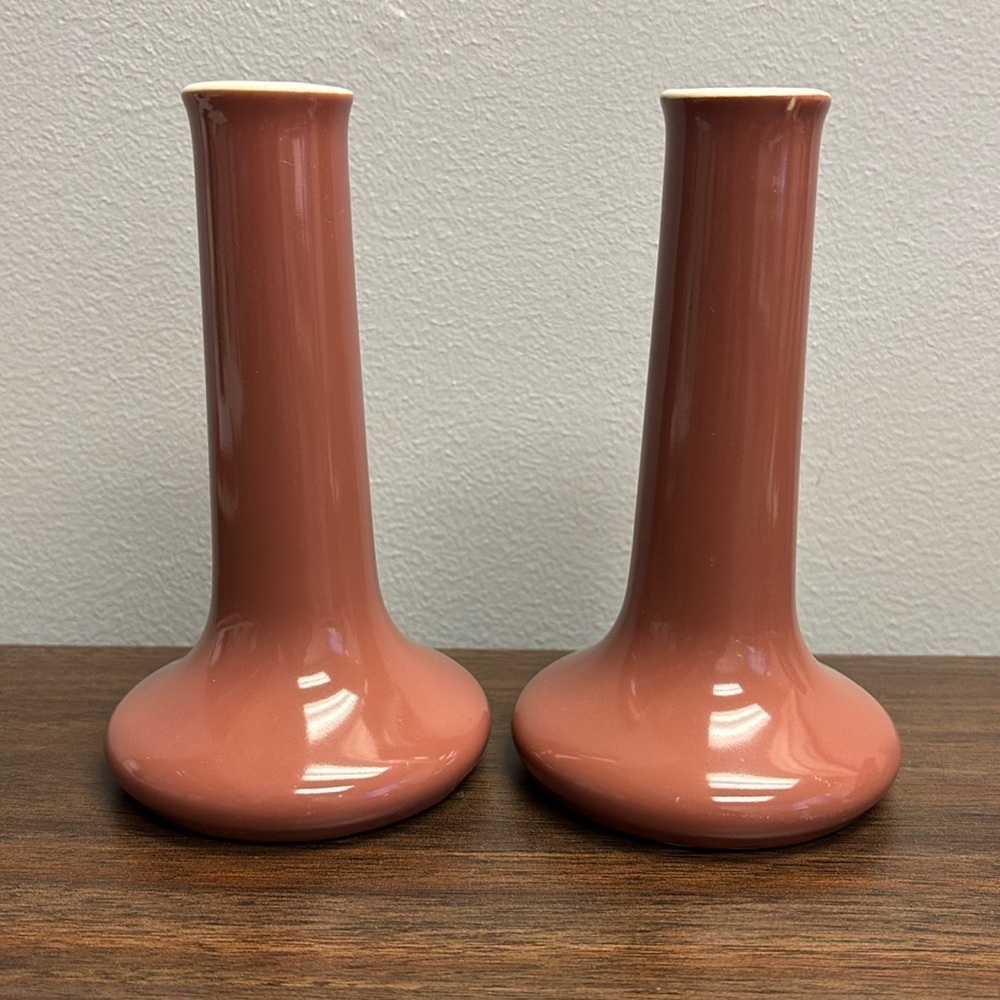 Hall Pottery Bud Vases #631 1/2. Made in the USA. EUC!